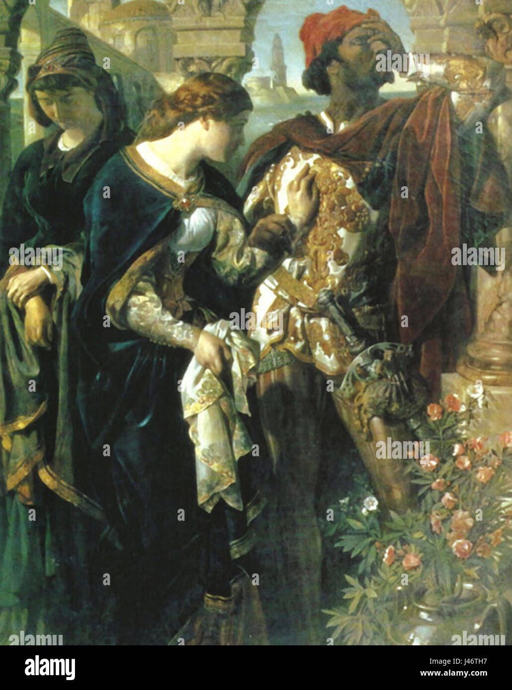 Othello Desdemona And Emilia 1867 Daniel Maclise Stock Photo Alamy