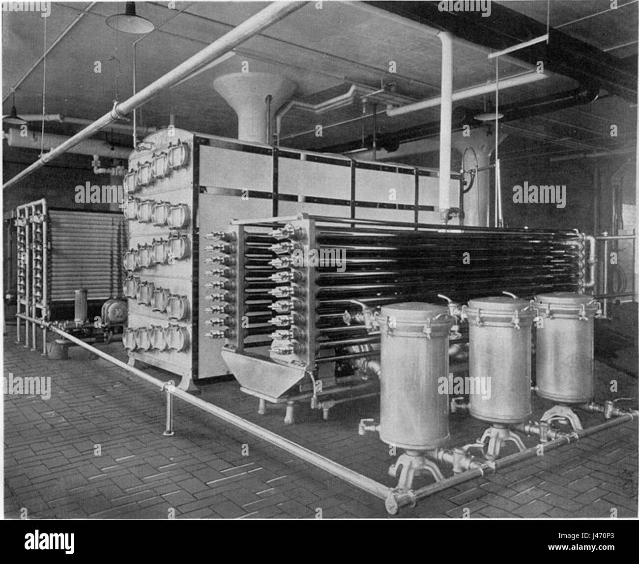 Milk pasteurizing plant, Montreal, 1933 Stock Photo