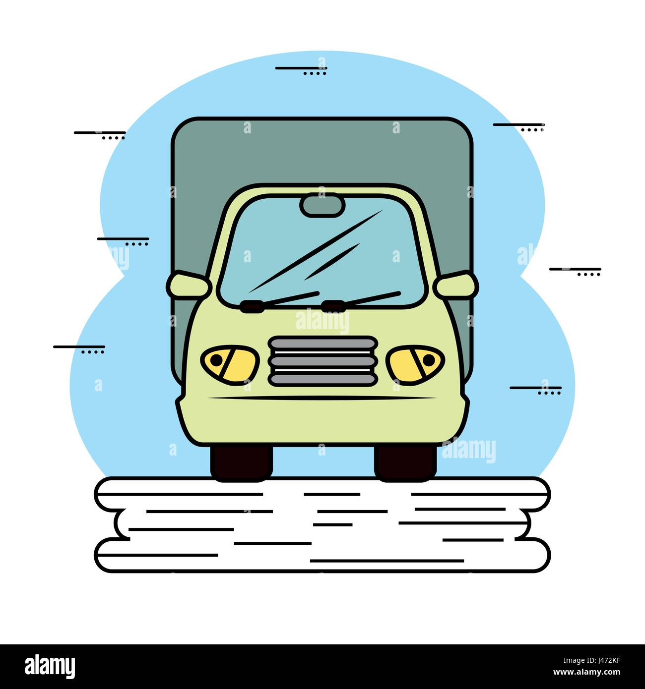 Green truck icon Stock Vector Image & Art Alamy