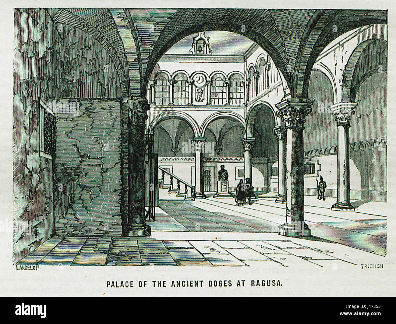 William Ragusa The Palace of the Ancient Doges at Ragusa, depicted by William Francis ...