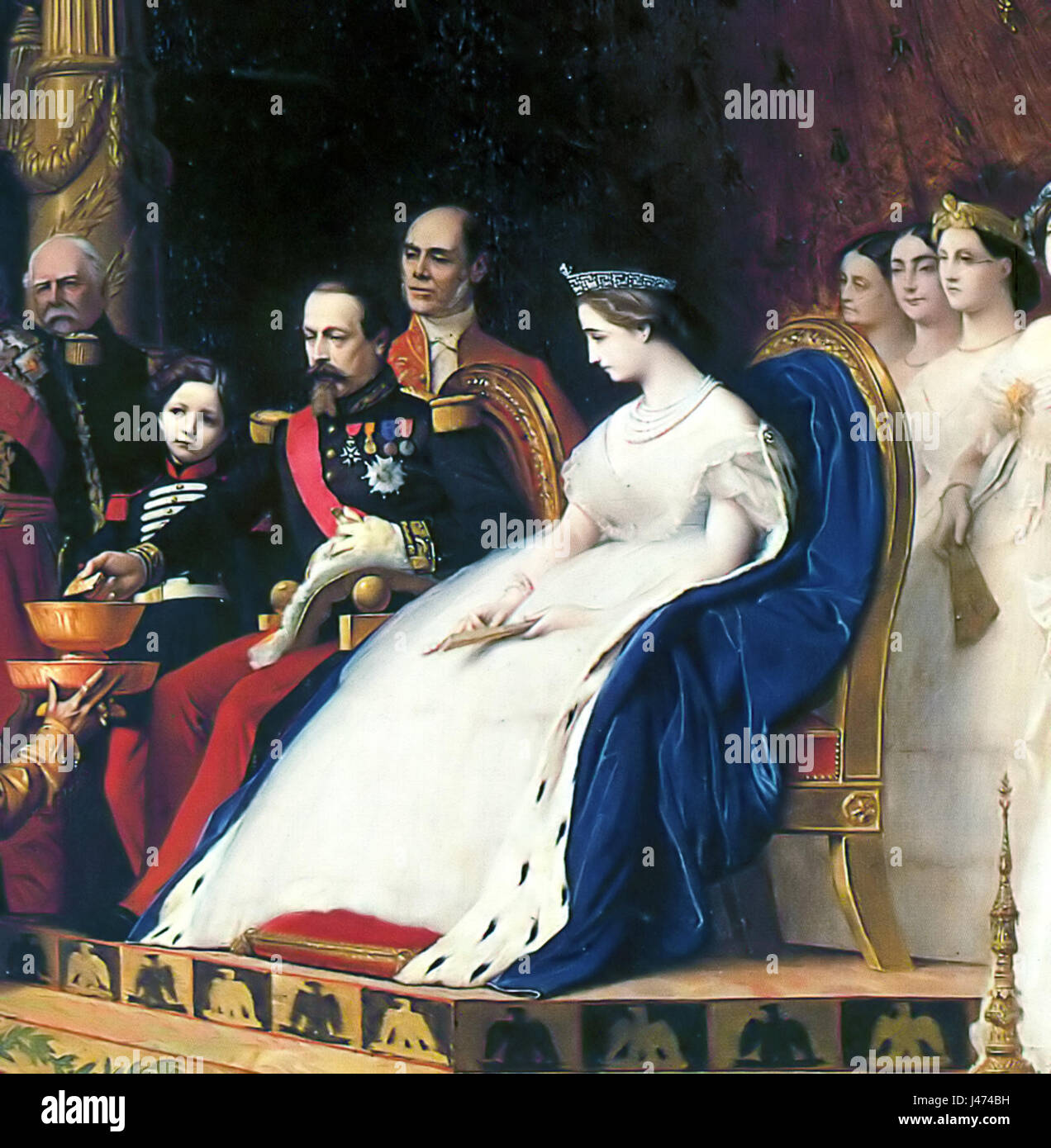 Napoleon III and Empress Eugenie], ca. 1865 Stock Photo - Alamy