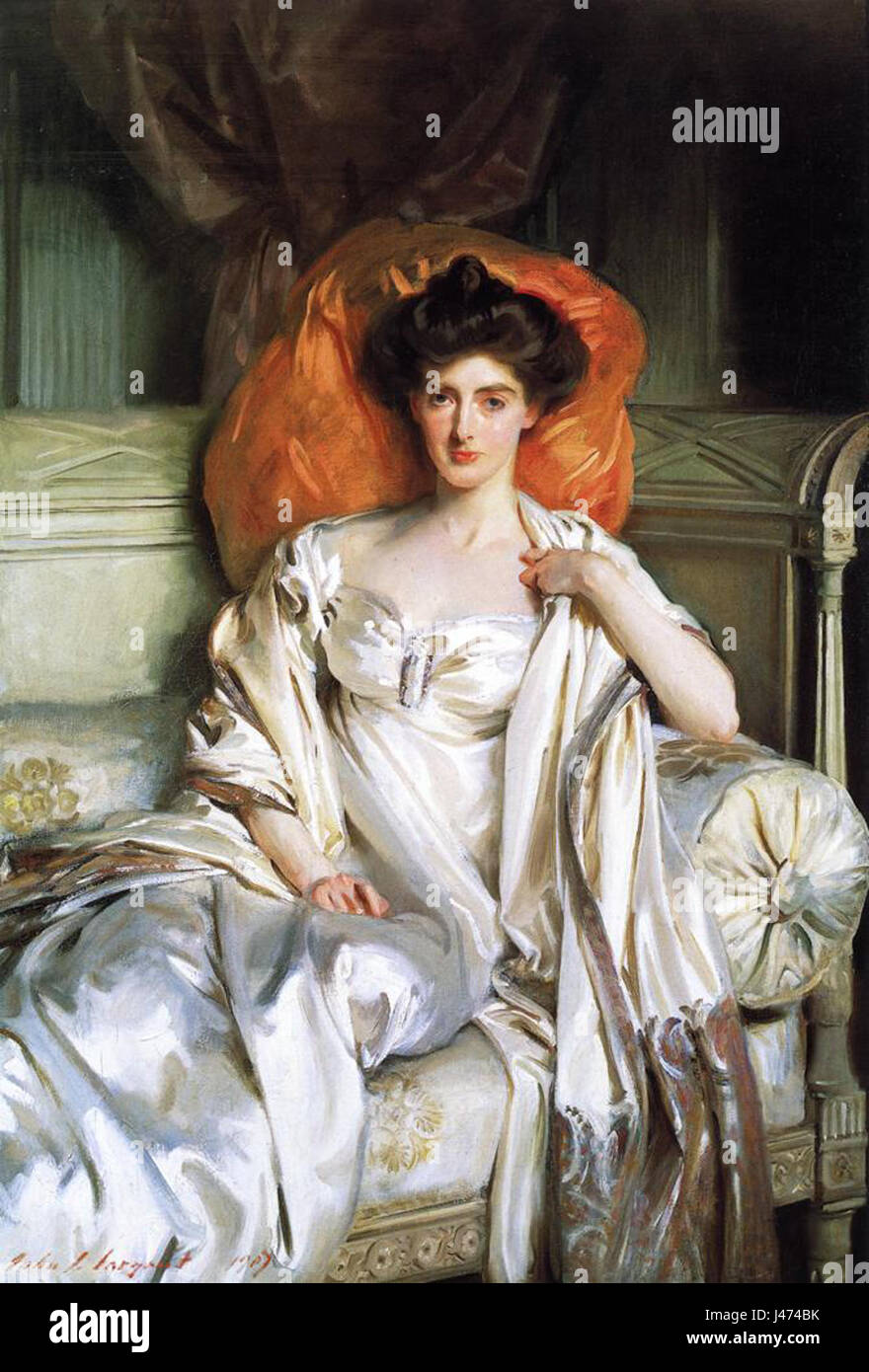 Mrs. Huth Jackson, John Singer Sargent 1907 Stock Photo