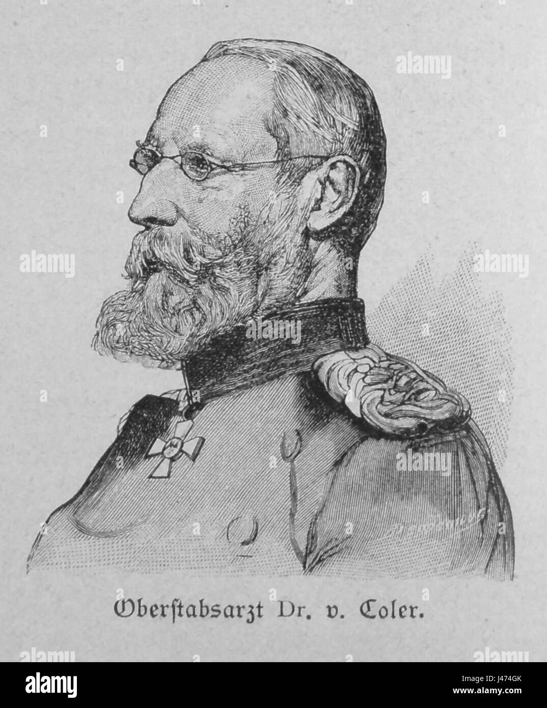 Oberstabsarzt Dr. von Coler Stock Photo