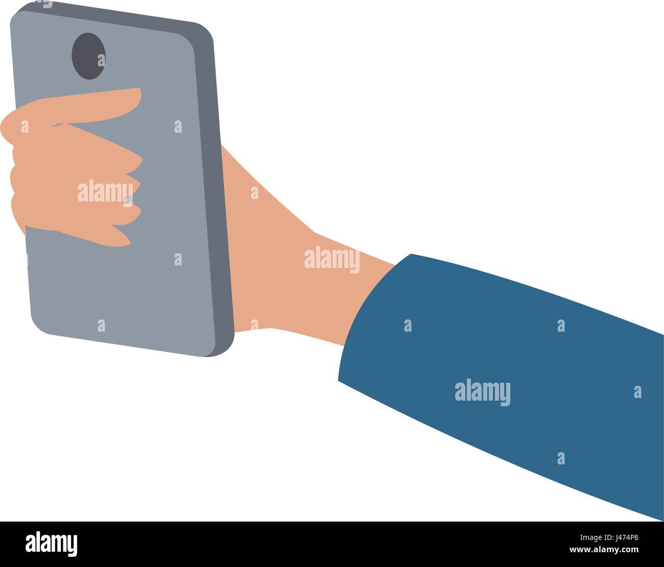 hand holding smartphone technology digital Stock Vector Image & Art - Alamy