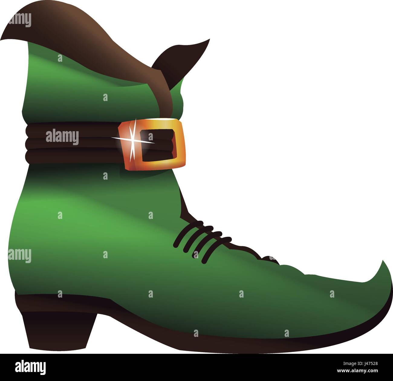 green leprechaun boots. happy st. patrick's day celebration Stock