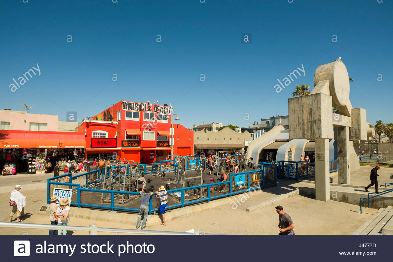 Muscle Beach Venice Los Angeles County California Usa Stock