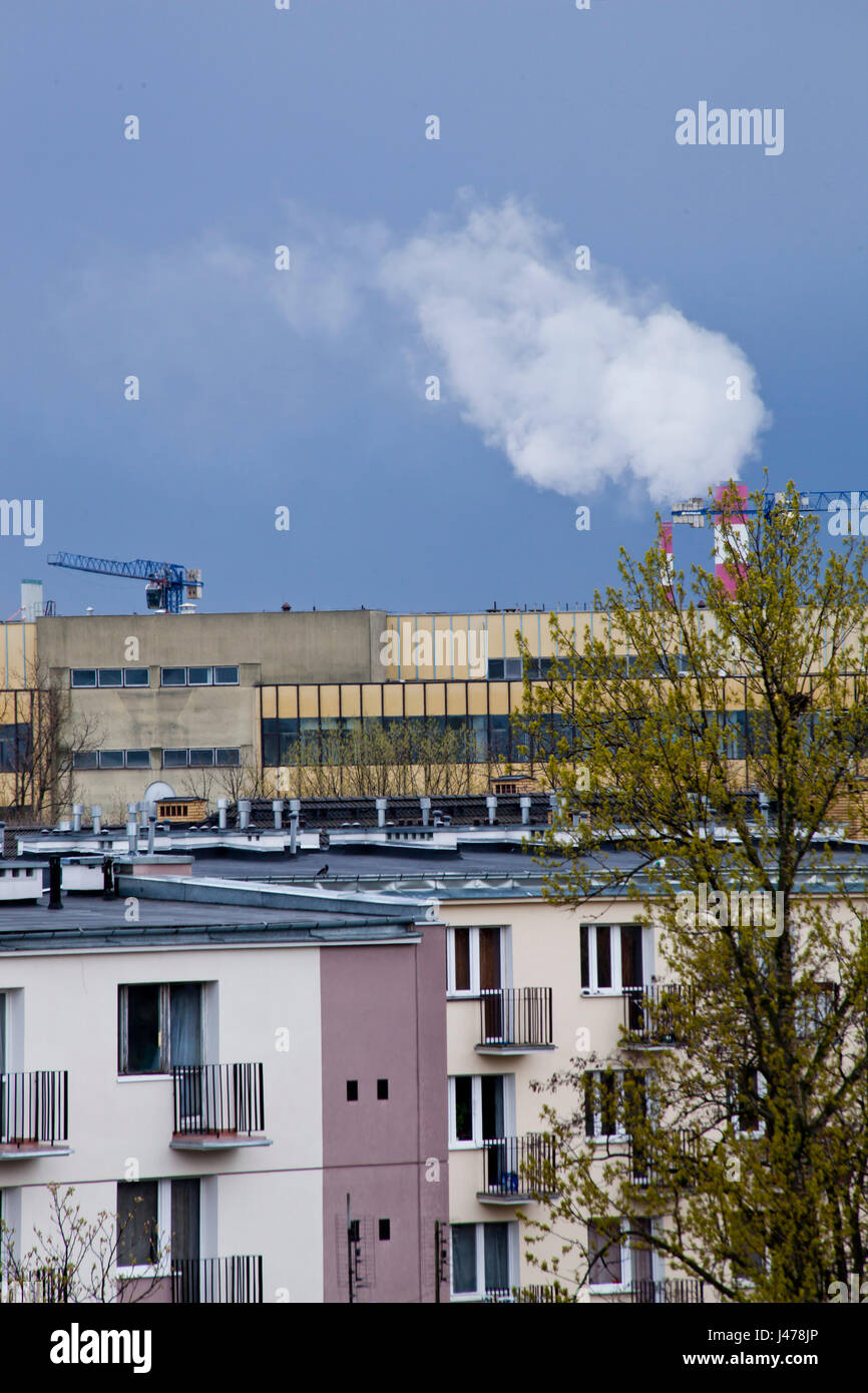 Urban energy pollution and structure hires stock photography and