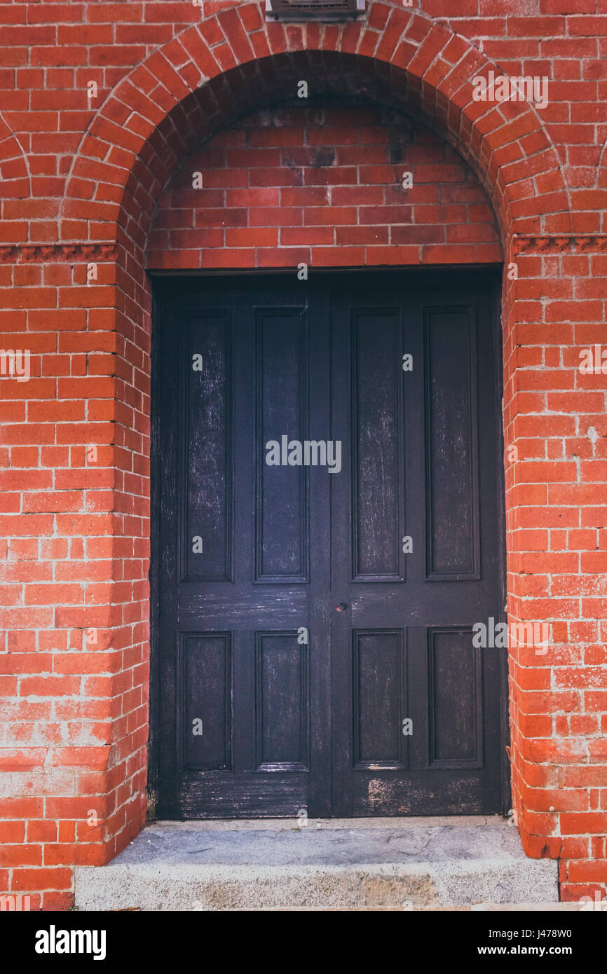 A Black Door Guards One Of The Entries Into The Old Heritage And