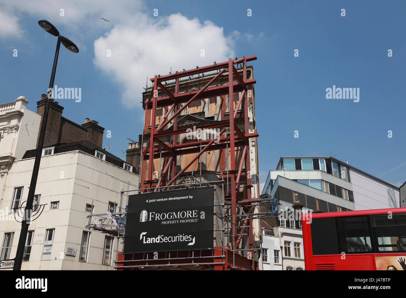 A joint venture development on Oxford Street, central London, by Frogmore Property and Land Securities Stock Photo