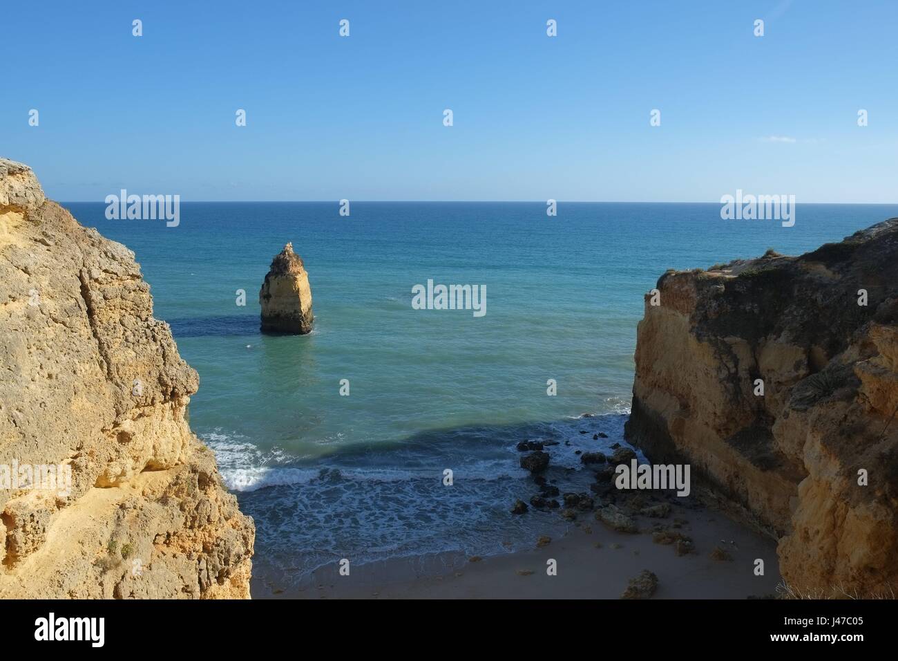 Marinha Beach With Its Beautiful Cliffs Scenery In Lagoa Algarve marinha-beach-with-its-beautiful-cliffs-scenery-in-lagoa-algarve