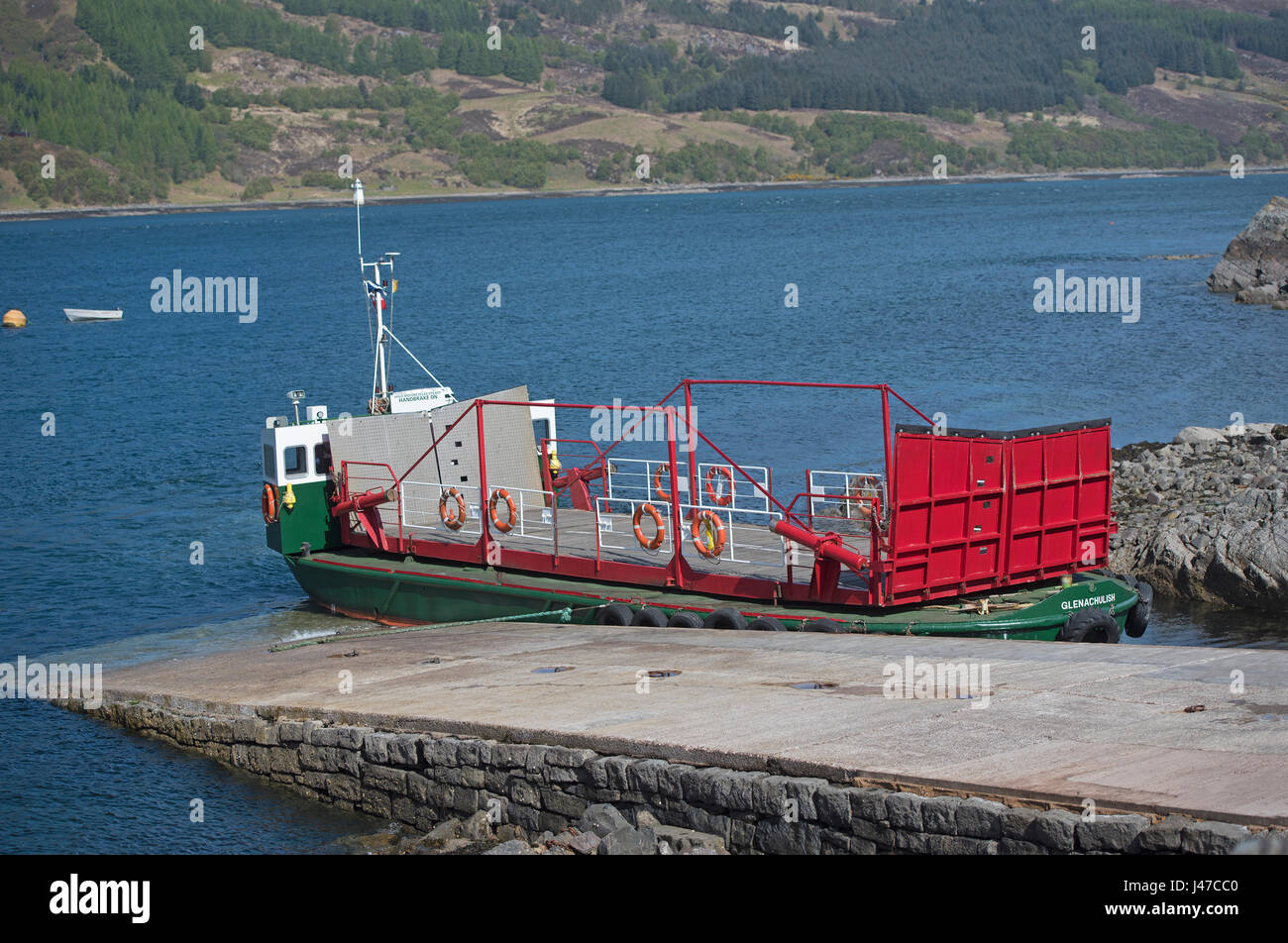 The worlds last working car turntable ferry operating between Glenelg