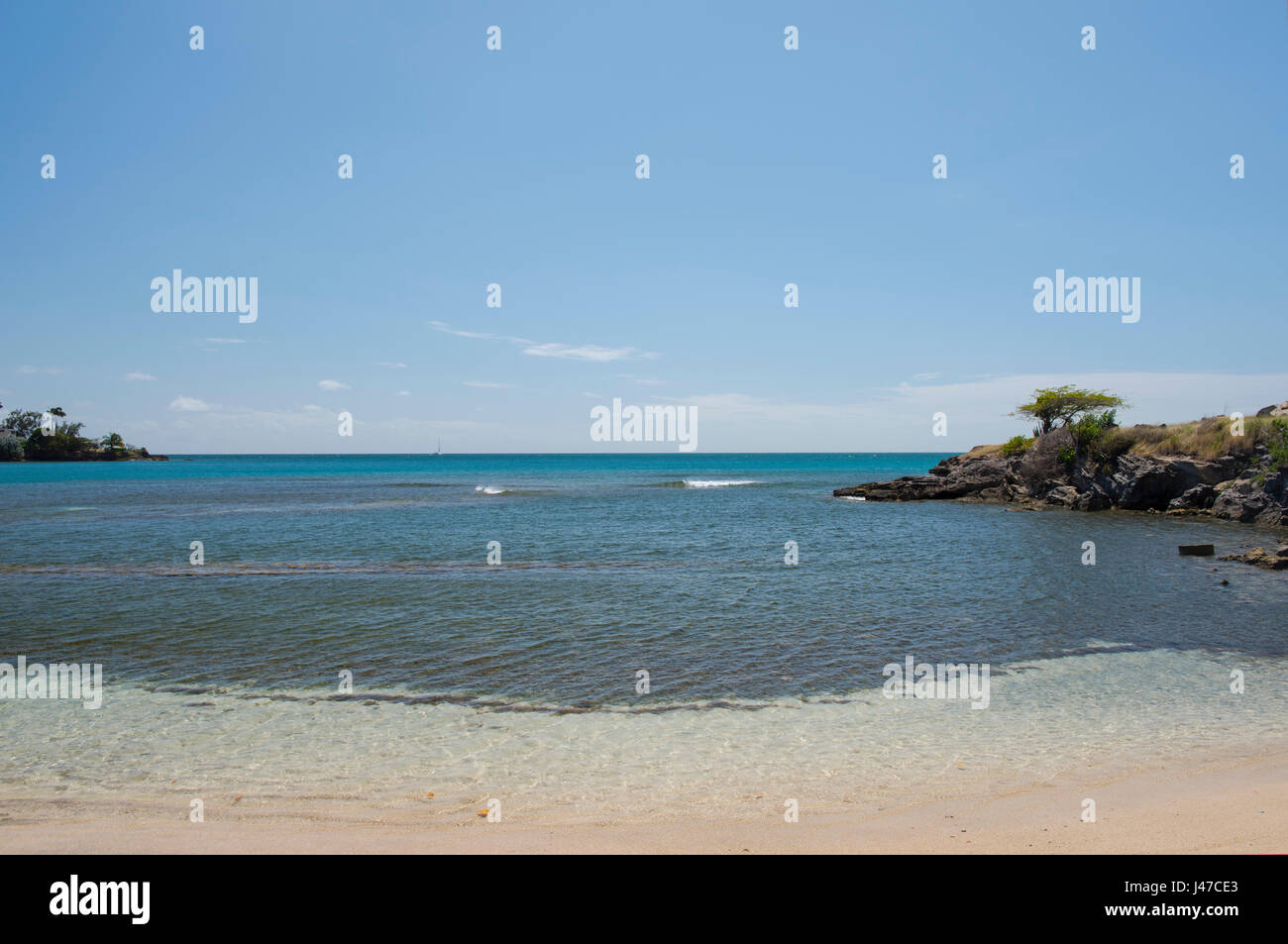 True Blue Bay, a secluded spot in southwest Grenada, West Indies, Caribbean. Stock Photo