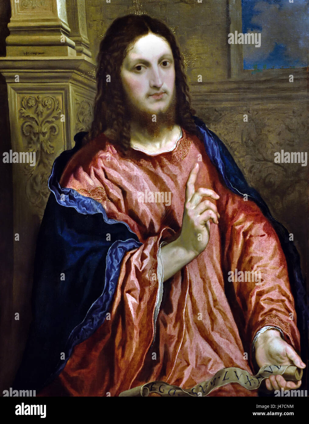 Christ as 'The Light of the World 1550 Paris Bordone 1500-1571  , Italy Italian Stock Photo