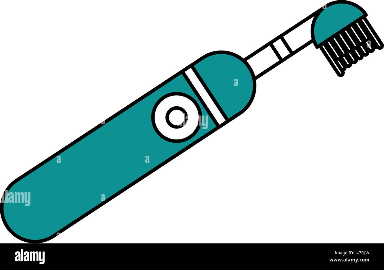 Electric Toothbrush Vector Illustration Electric High Resolution Stock ...