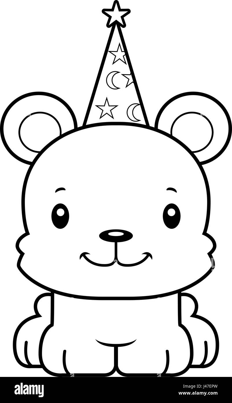 A cartoon wizard bear smiling Stock Vector Image & Art - Alamy