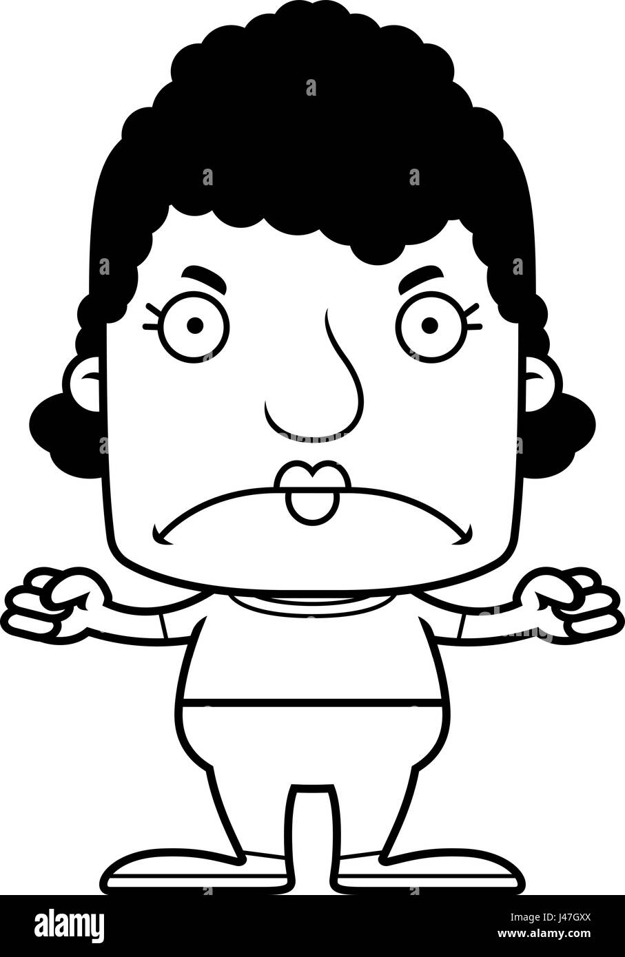 A cartoon woman looking angry Stock Vector Image & Art - Alamy