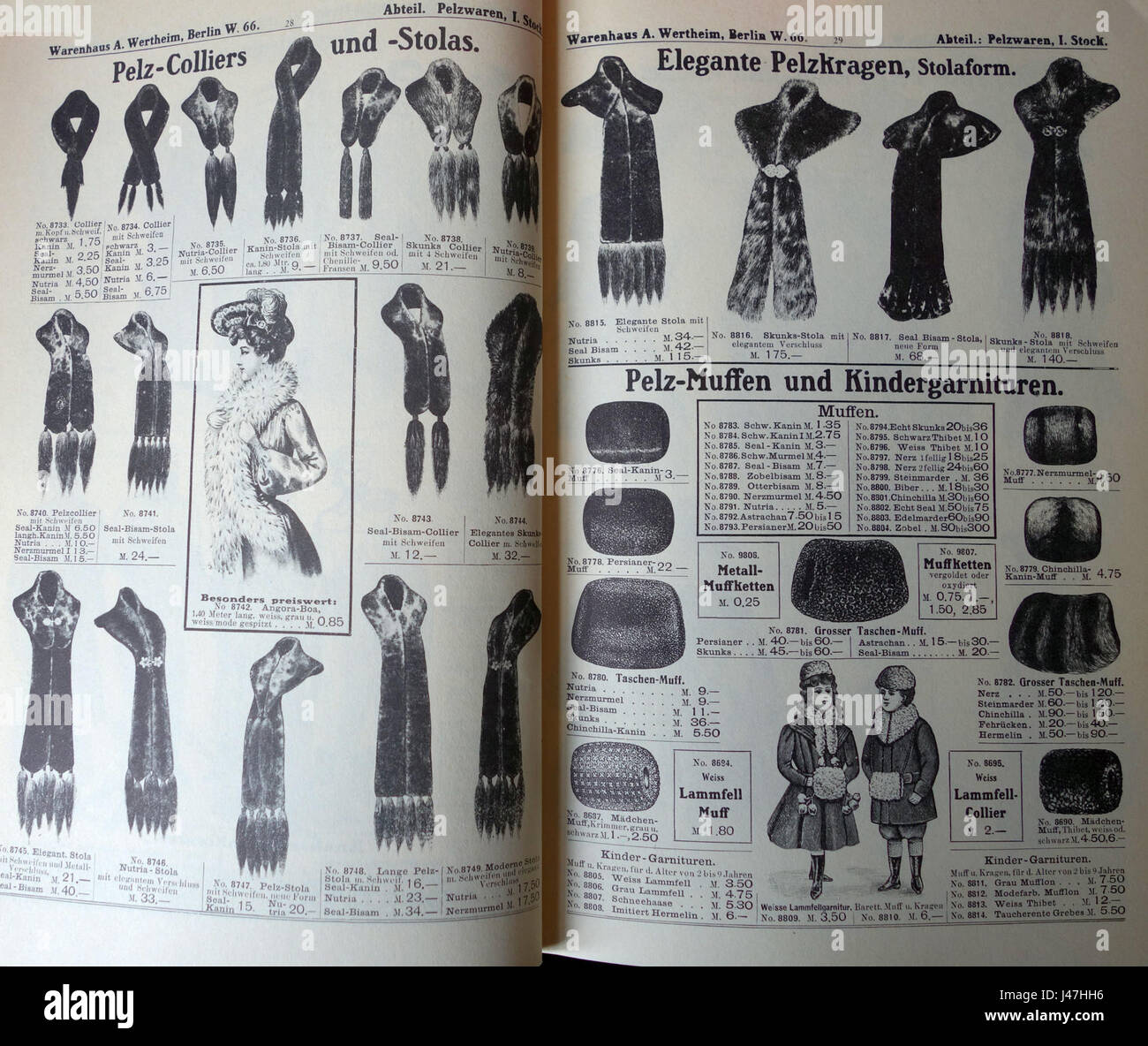 Mode Katalog Warenhaus A. Wertheim is a fashion catalog from the early