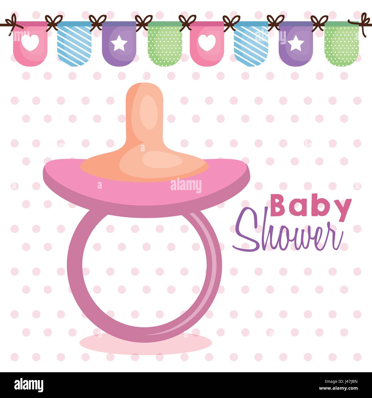 Pink pacifier design Stock Vector Image & Art - Alamy