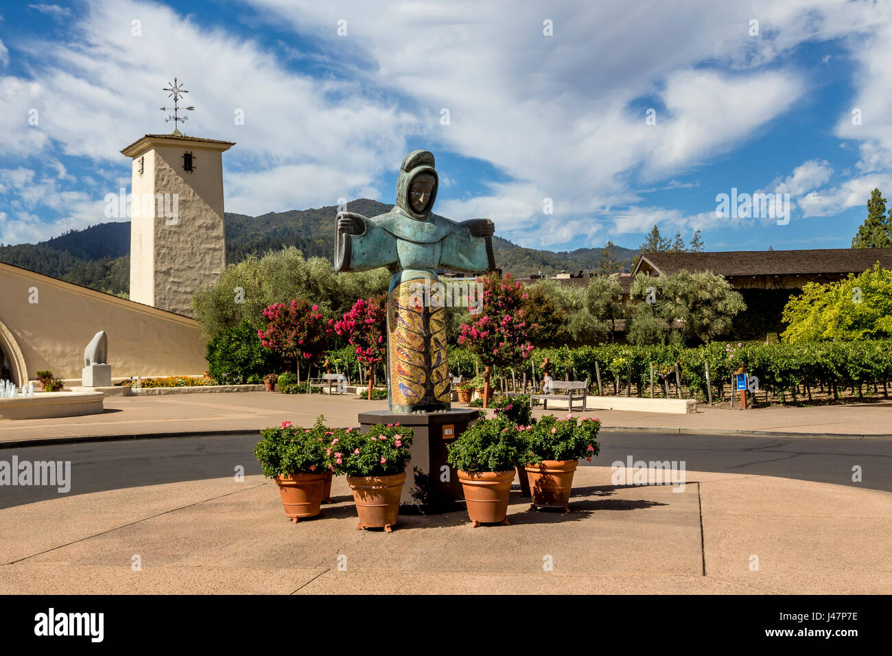 statue, artistic, art, artwork, entrance, Robert Mondavi Winery