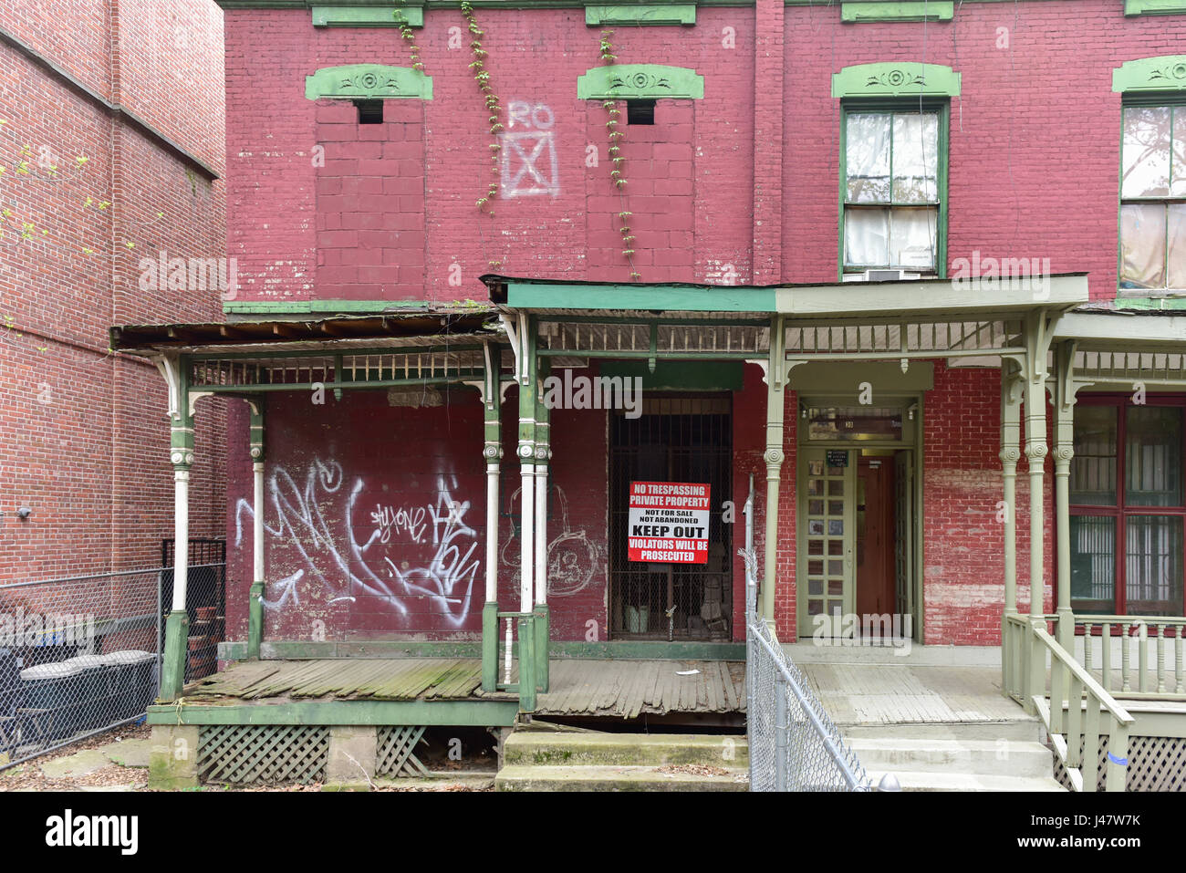 House on Astor Row. Astor Row is the name given to 28 row houses on the