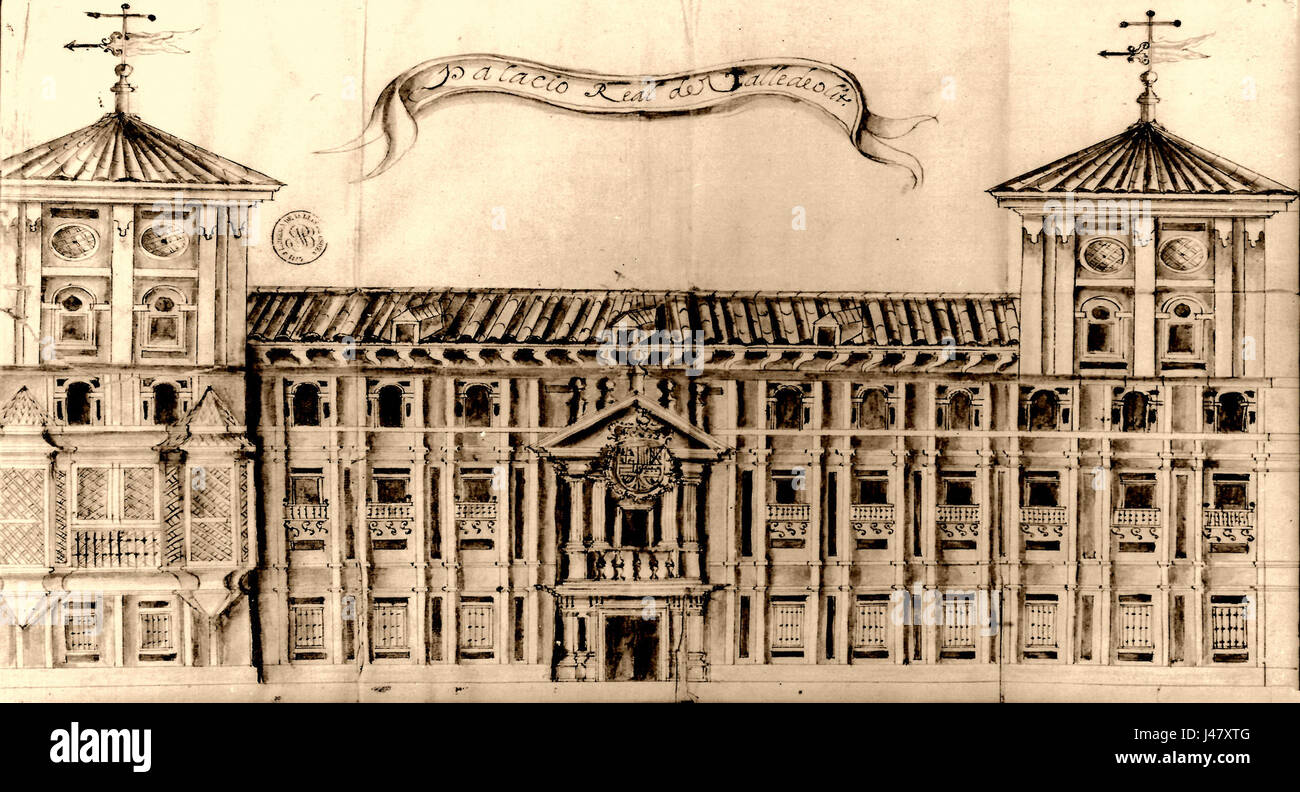 Palacio real mod vallad Stock Photo