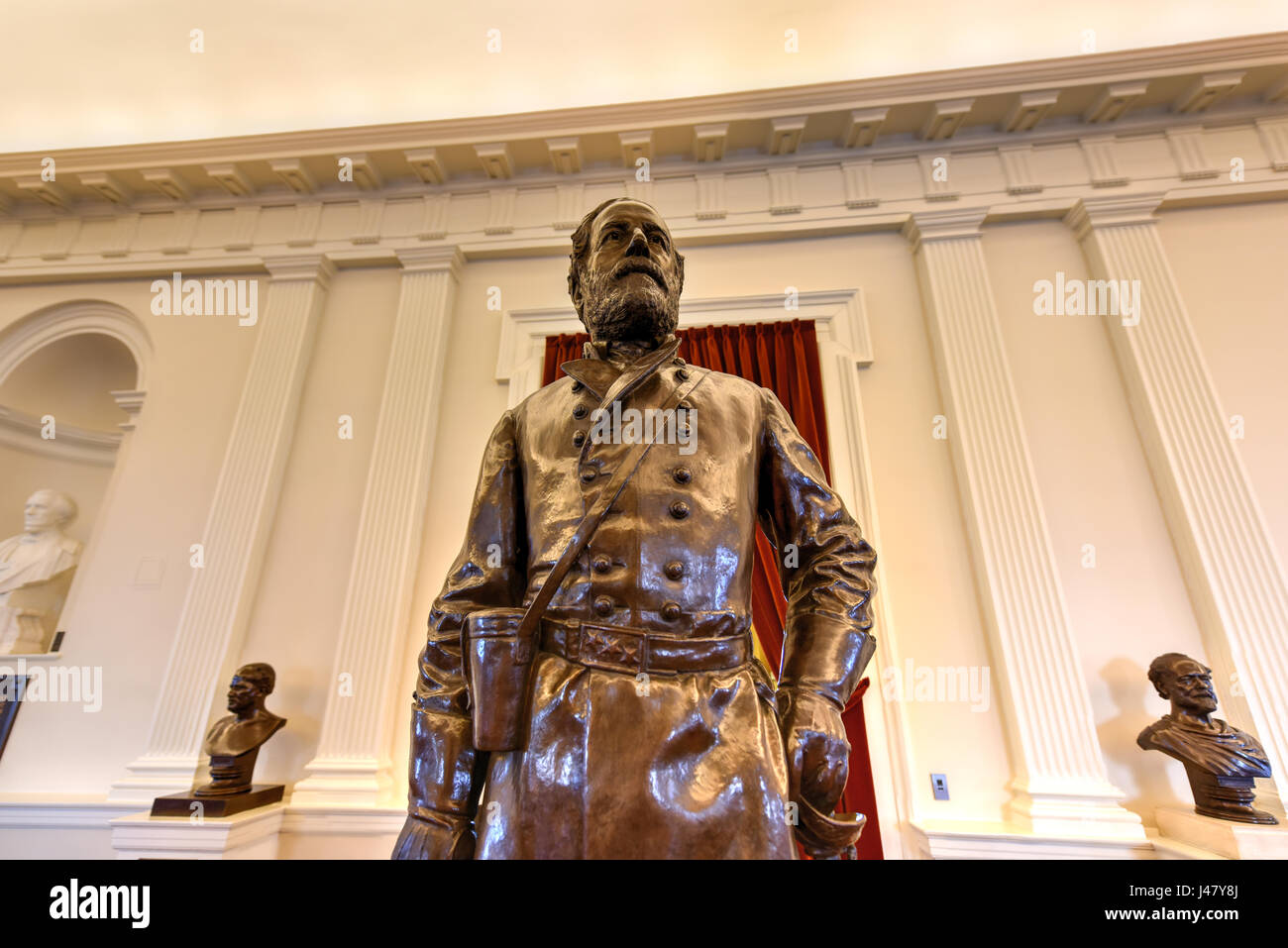 Richmond, Virginia February 19, 2017 Confederate monument in the Old