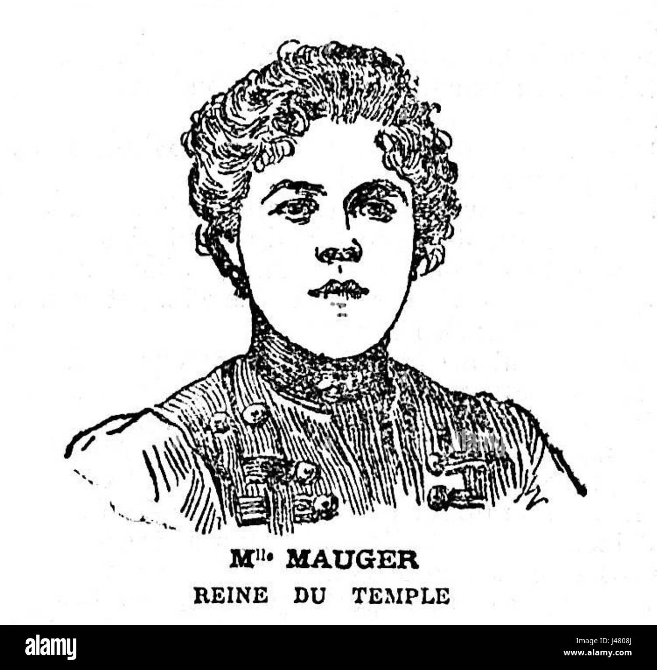 Mlle Mauger   Reine du Temple 1898 Stock Photo