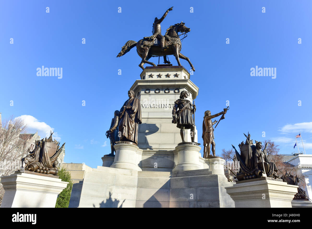Washington Monument Historic Landmark Capital Square Richmond Virginia