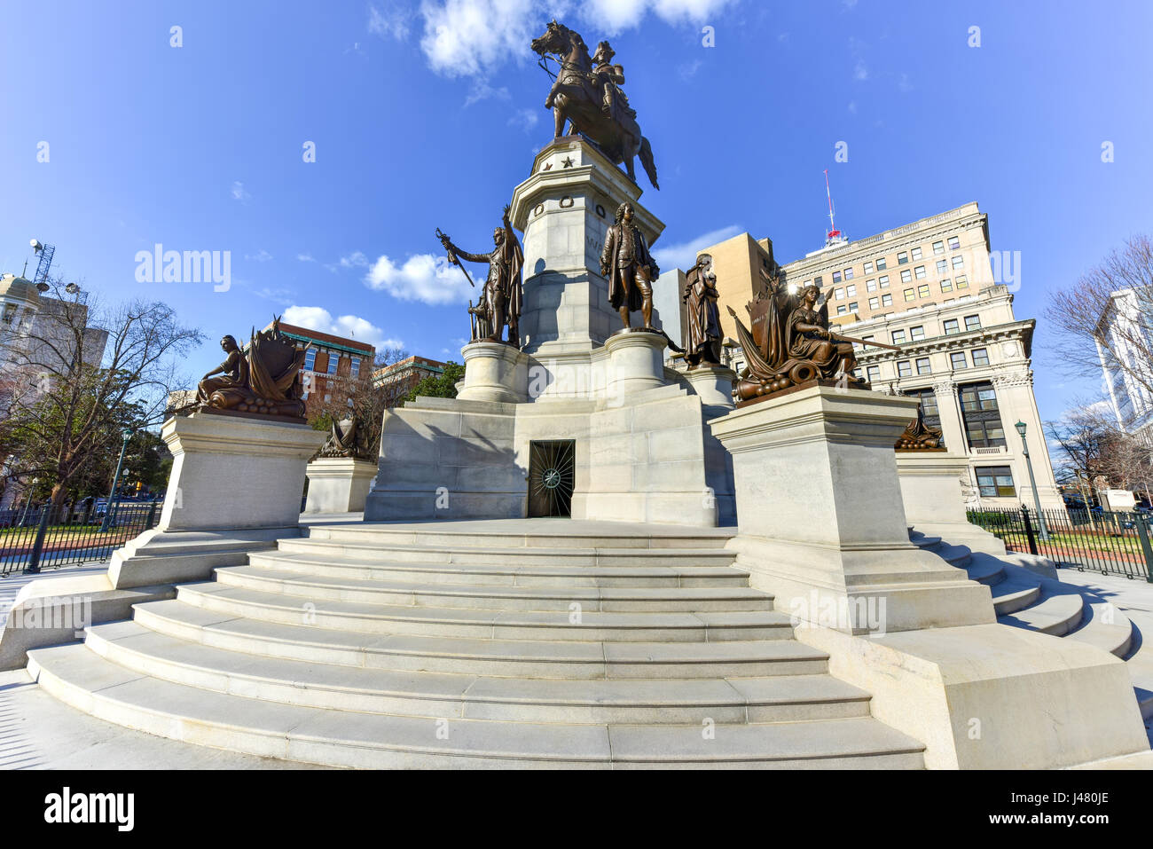 Washington Monument Historic Landmark Capital Square Richmond Virginia