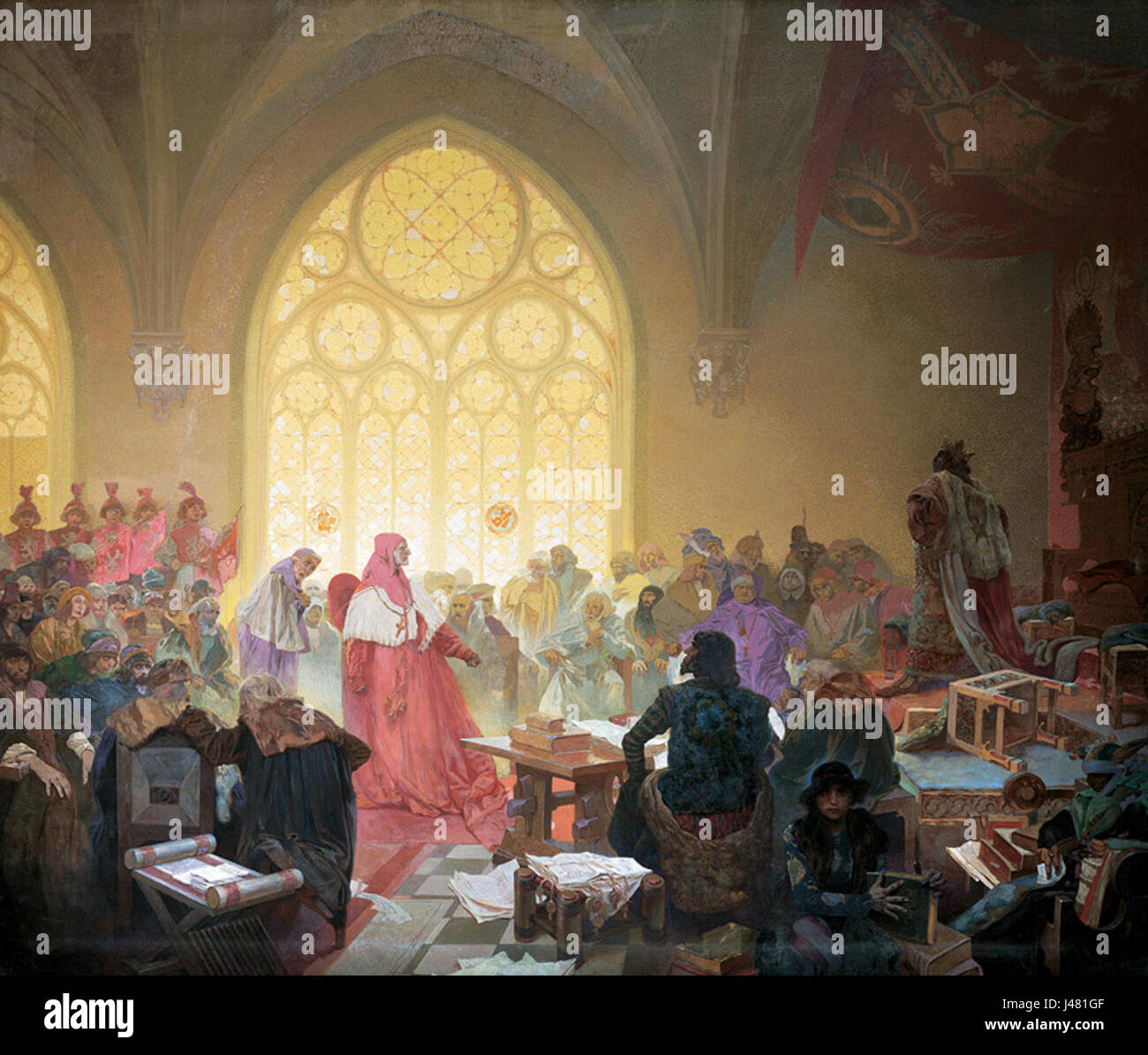 Mucha Jiri z Podebrad Stock Photo Alamy