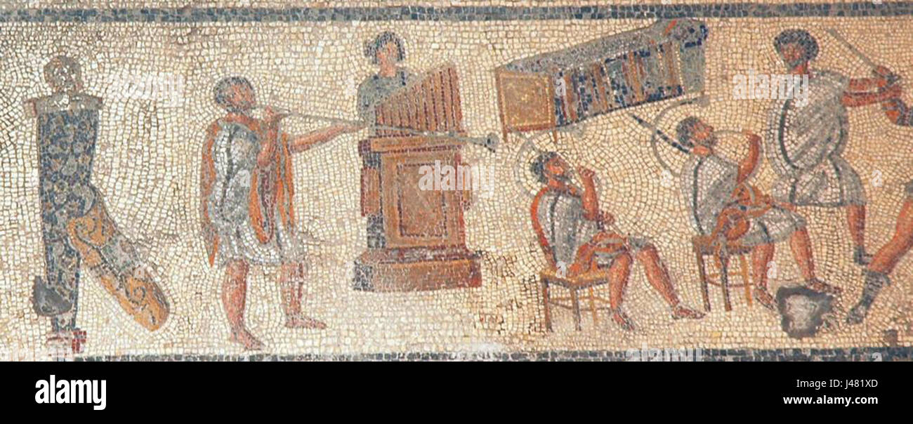 Musicians from Zliten mosaic Stock Photo Alamy