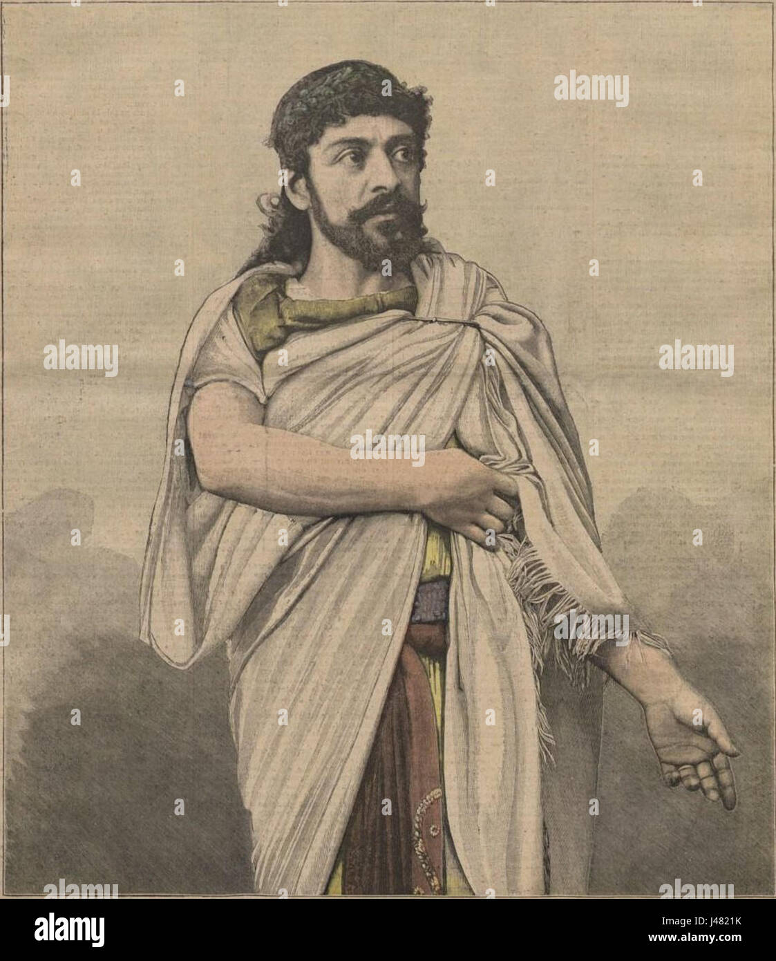Mounet Sully Dans Oedipe Roi Stock Photo Alamy