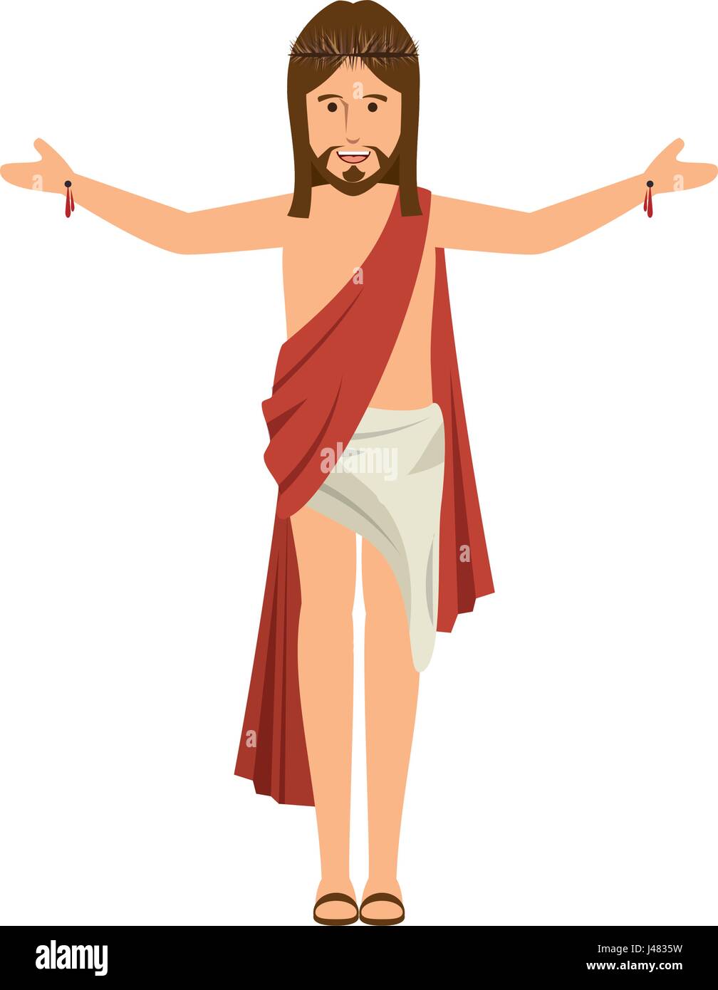 Cartoon jesus Stock Vector Images Alamy
