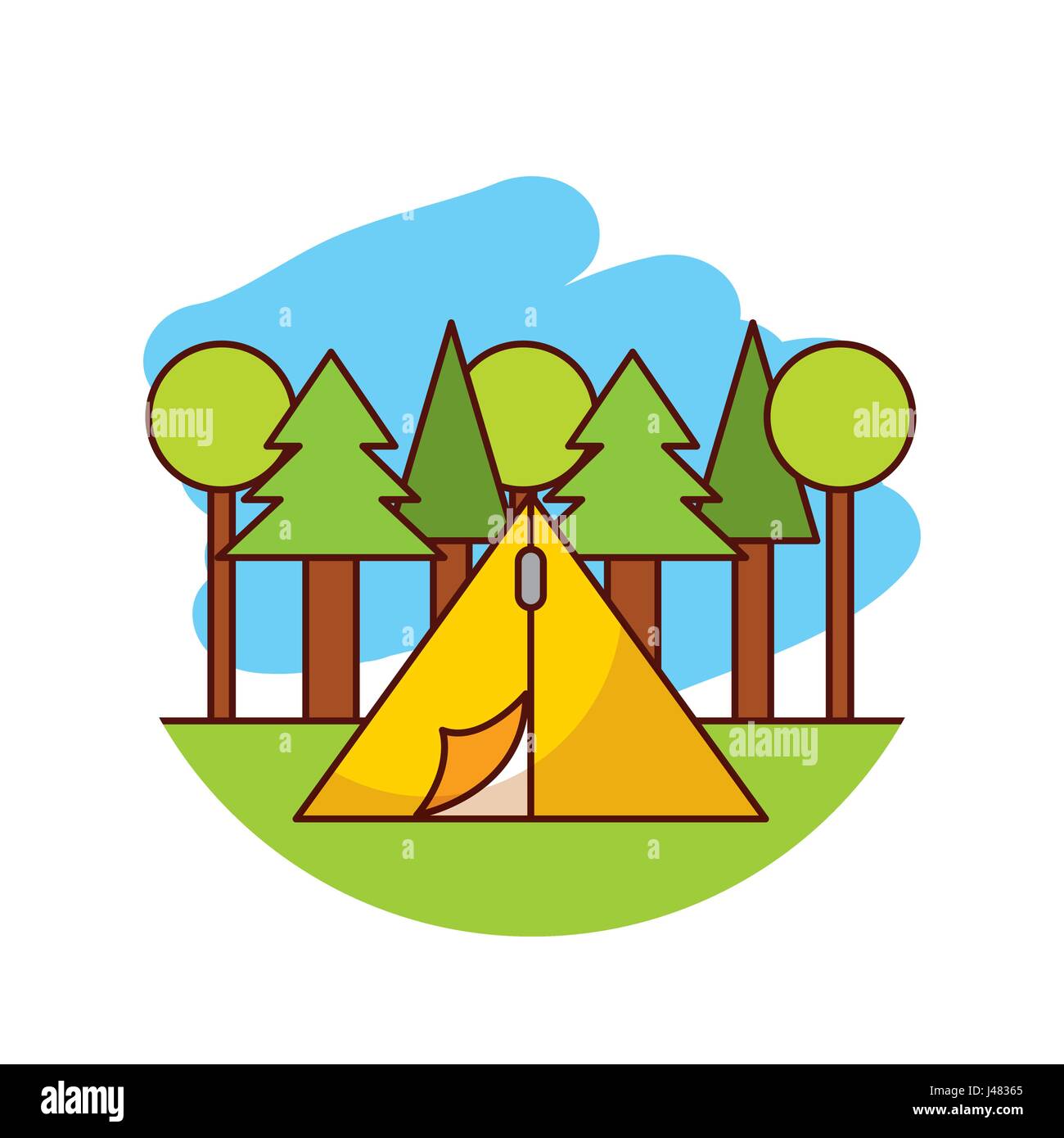 camping related icons image Stock Vector Image & Art - Alamy
