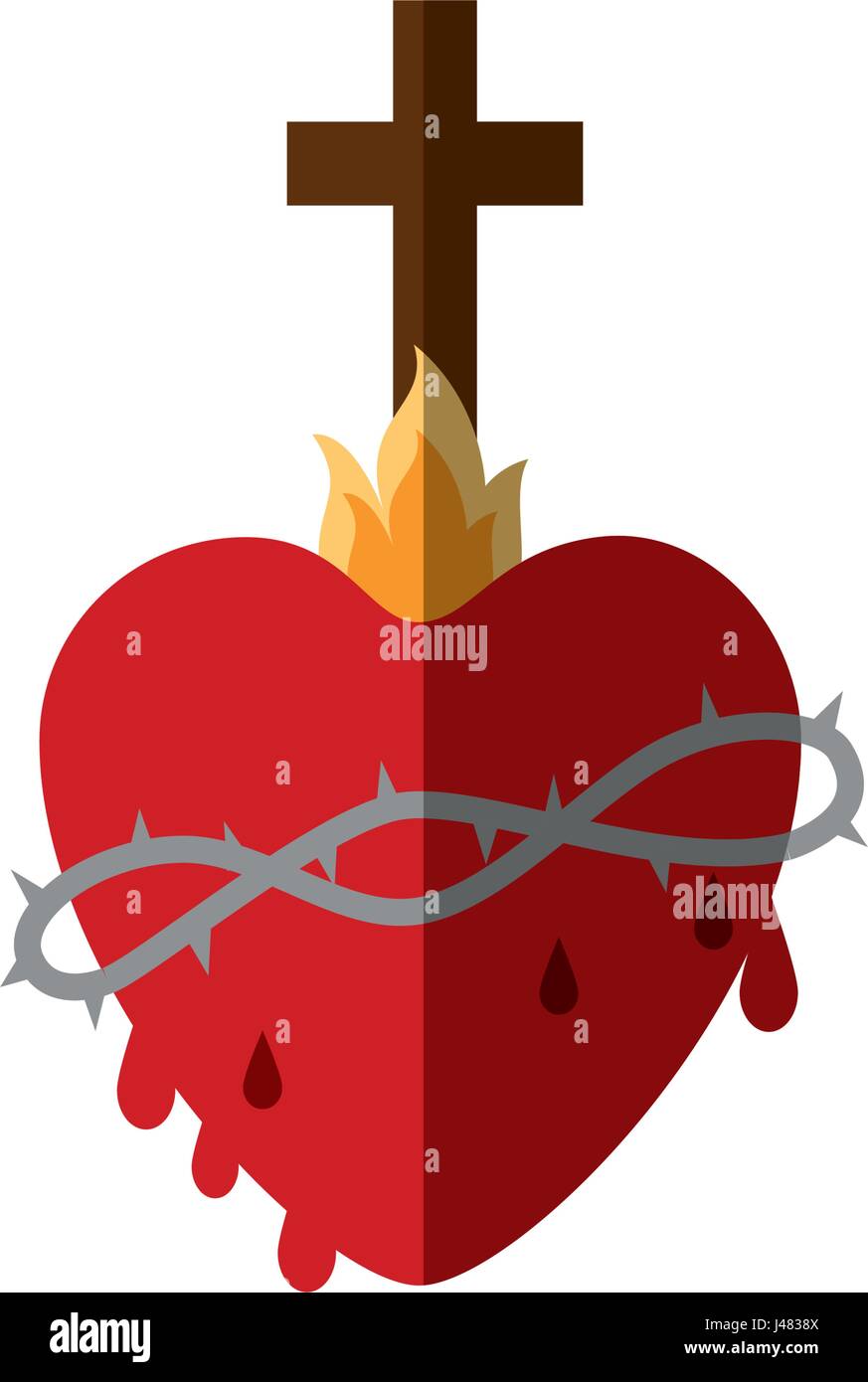 sacred heart icon Stock Vector Image & Art - Alamy