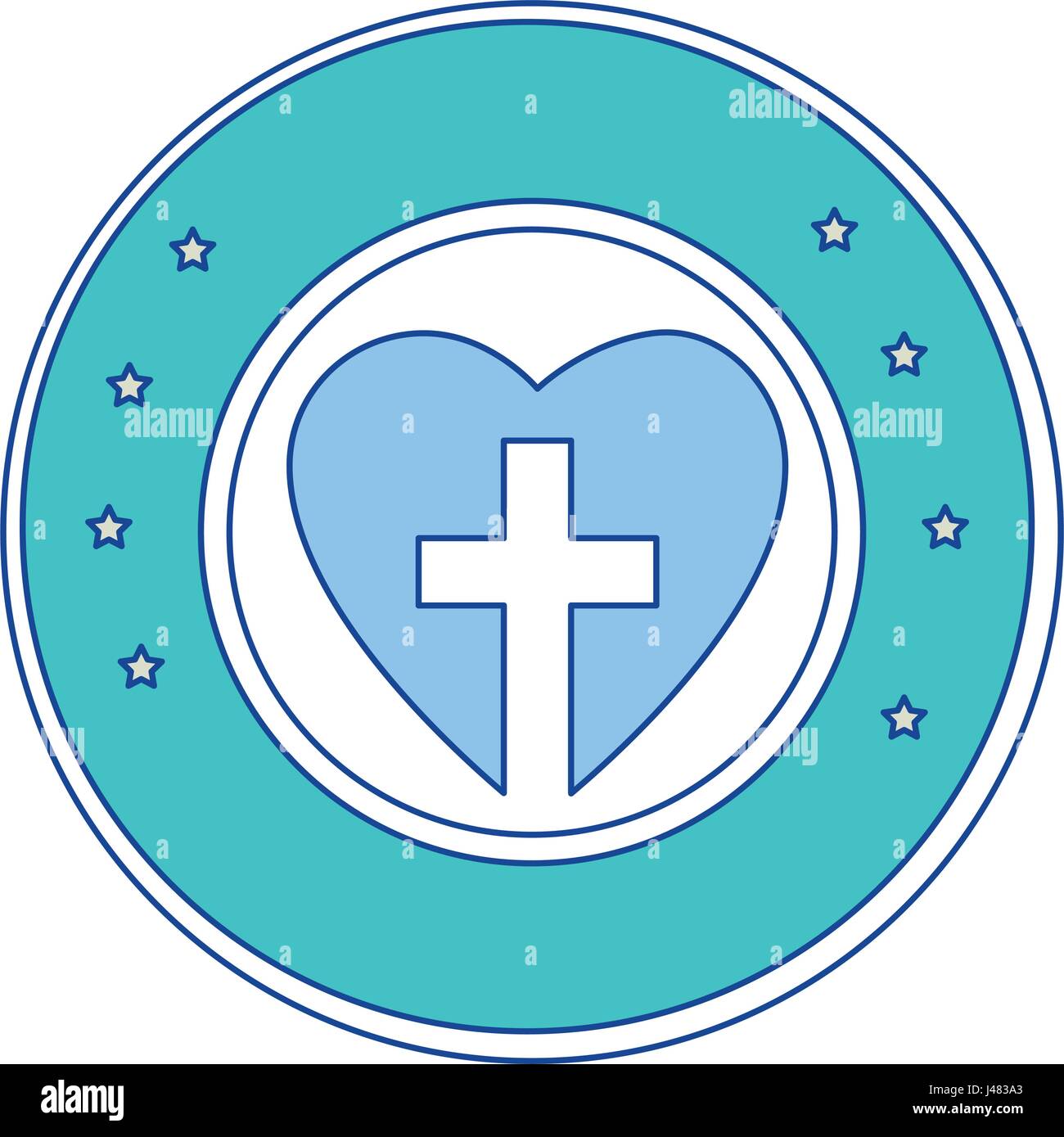 Christian Cross Symbol Icon Stock Vector Image Art Alamy