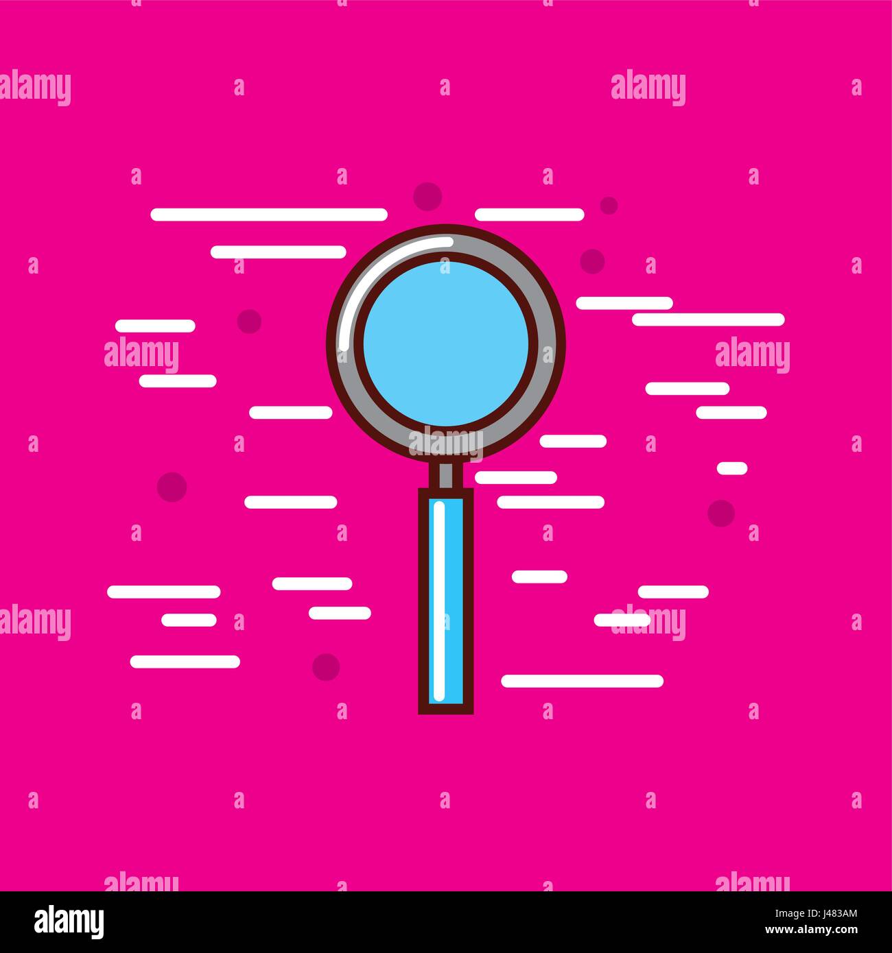 magnifying glass poster image Stock Vector Image & Art Alamy