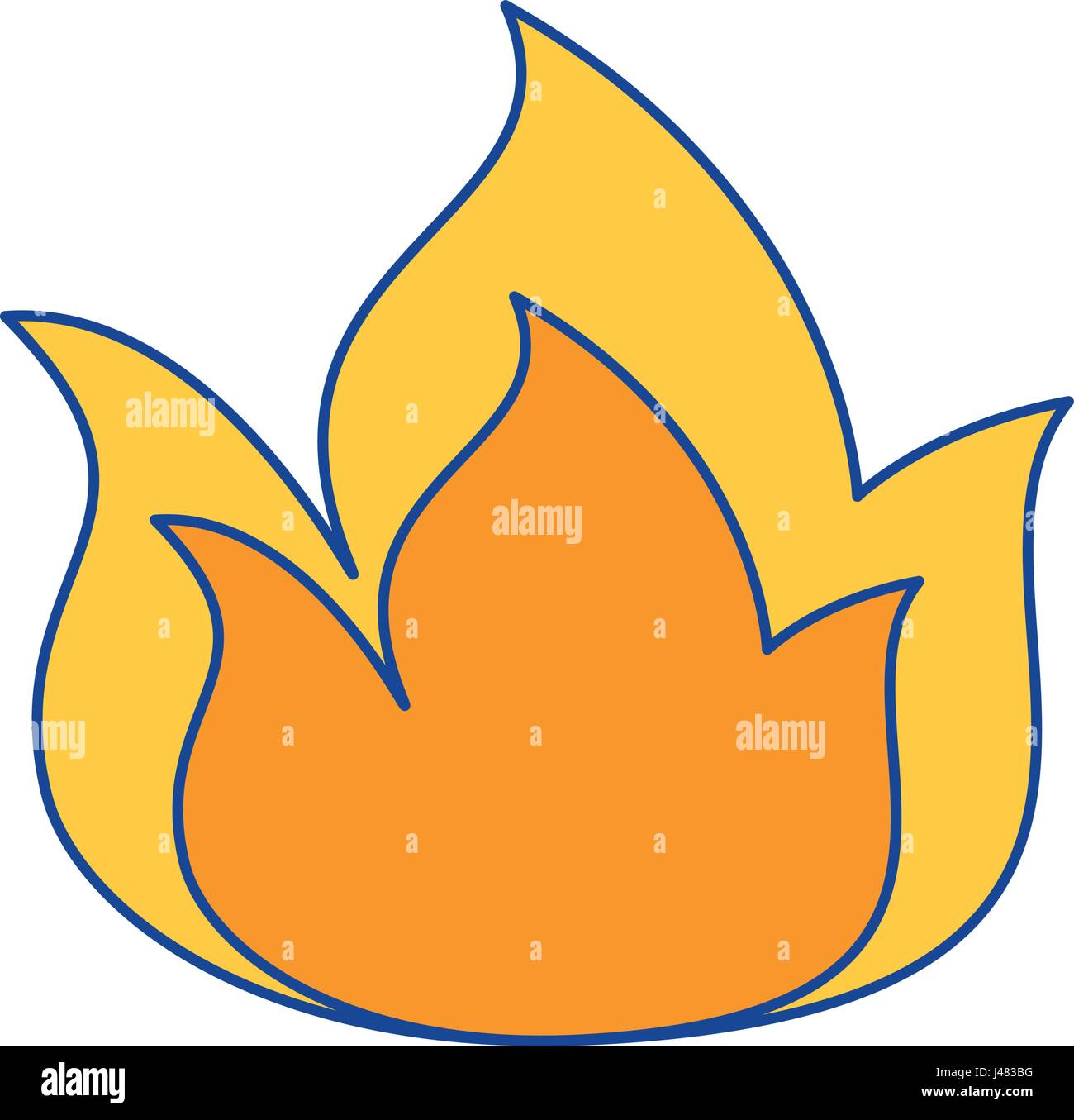 fire flame icon Stock Vector Image & Art - Alamy
