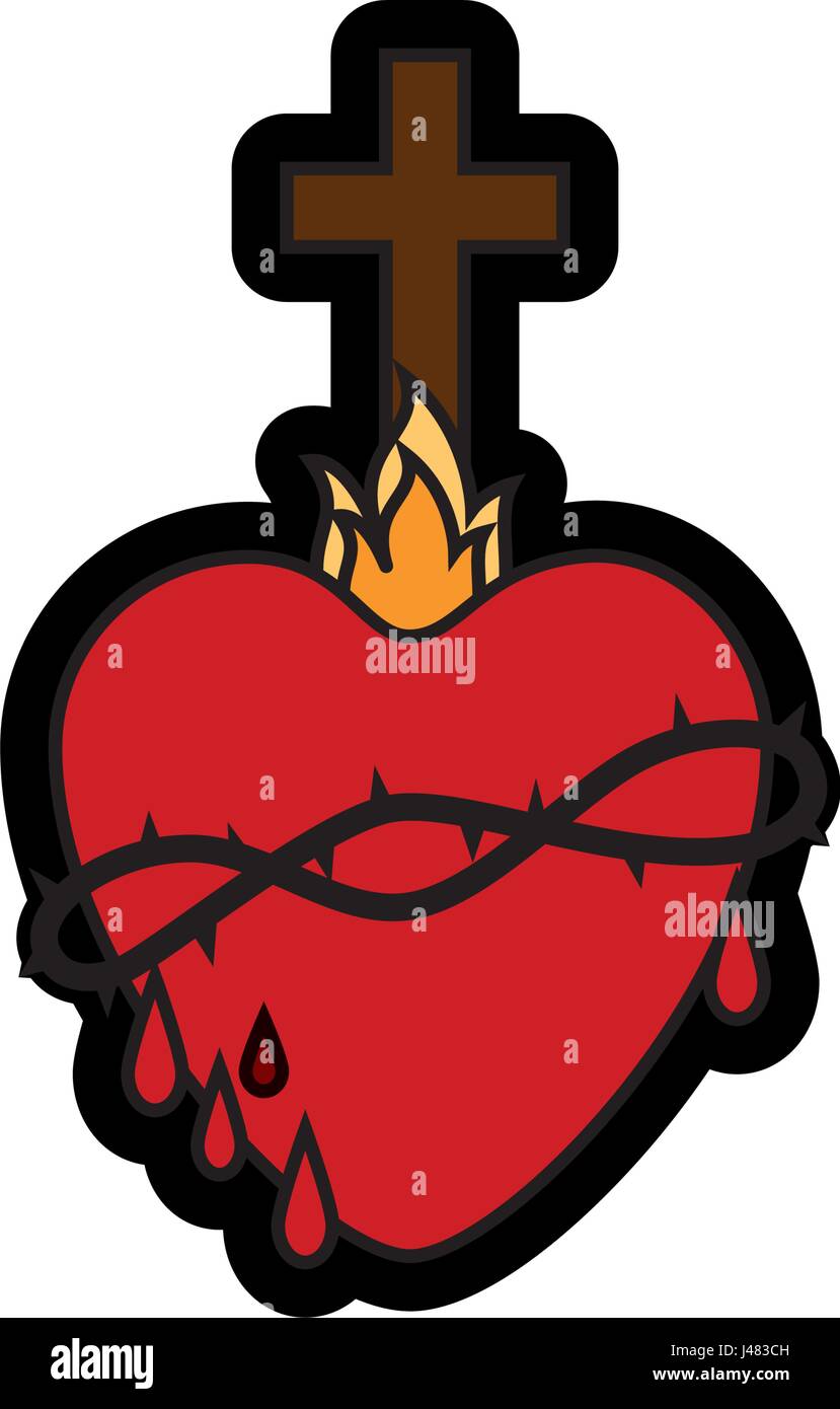 sacred heart icon Stock Vector Image & Art - Alamy