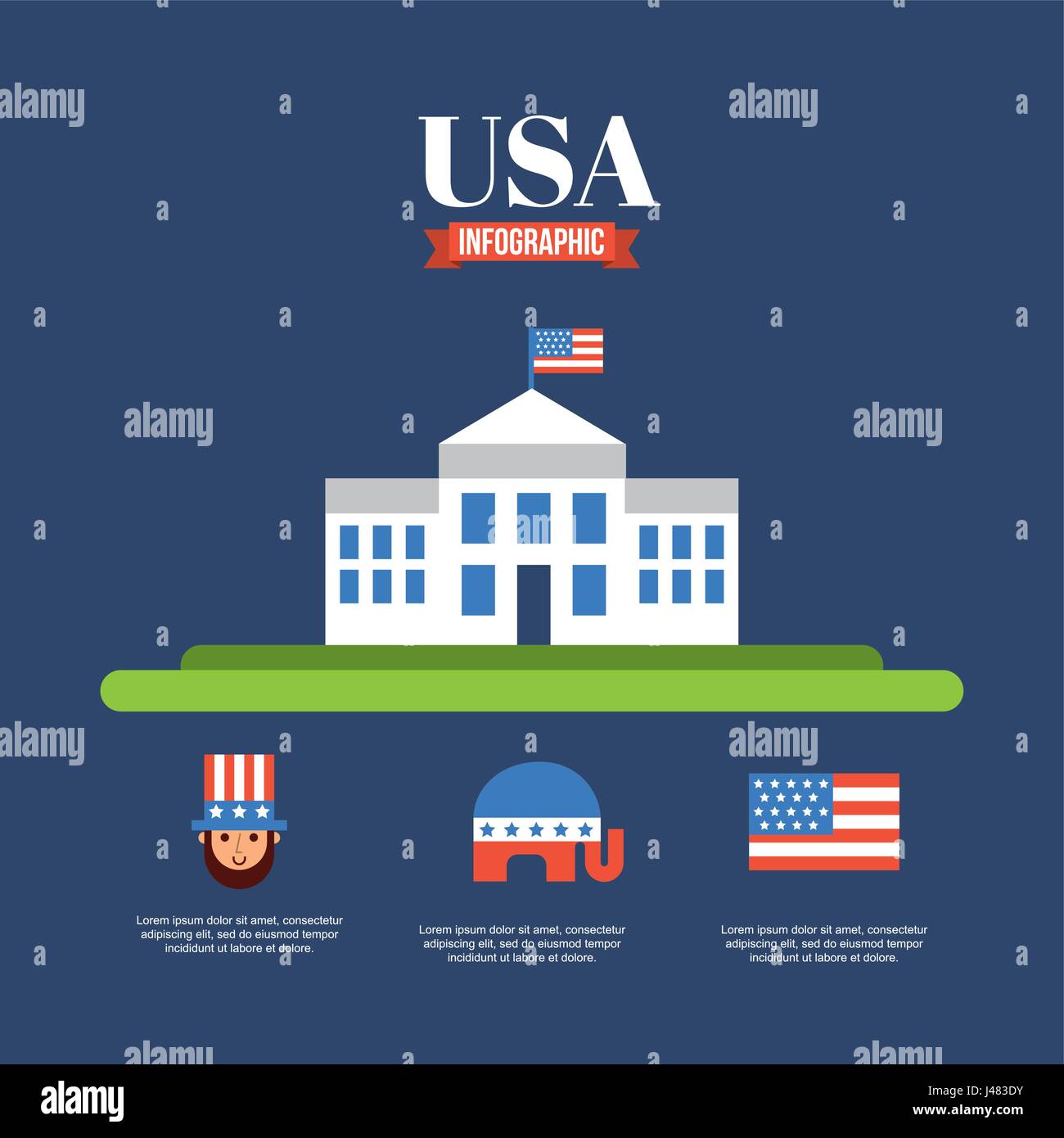 infographic usa related image Stock Vector Image & Art - Alamy