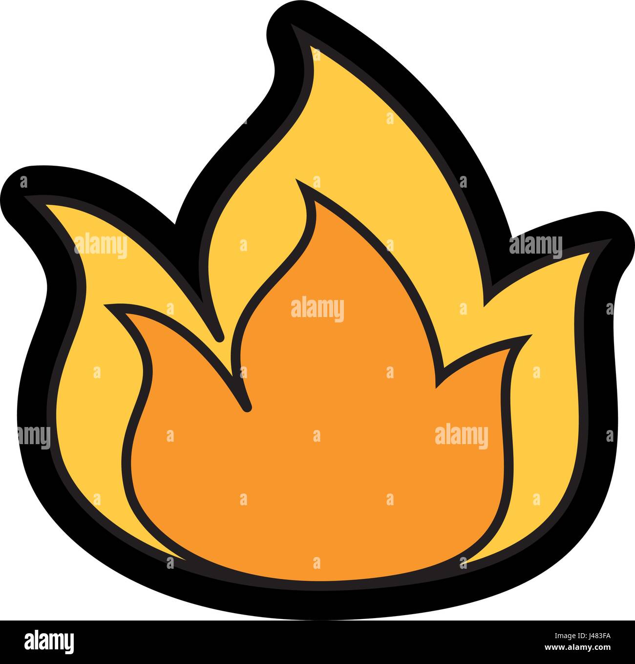 fire flame icon Stock Vector Image & Art - Alamy