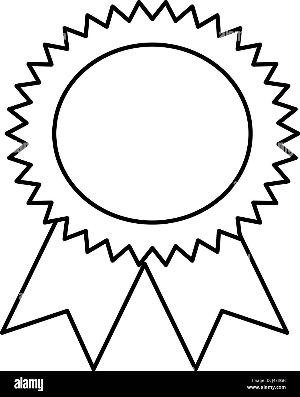 medal icon image Stock Vector