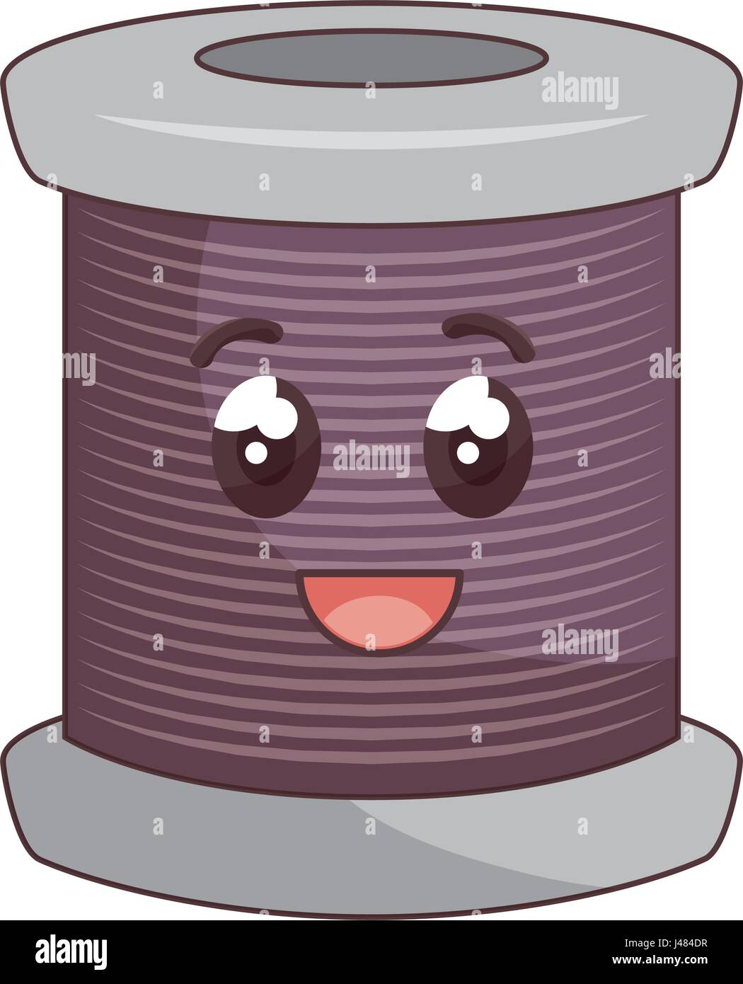 Sewing thread roll comic character Stock Vector Image & Art - Alamy