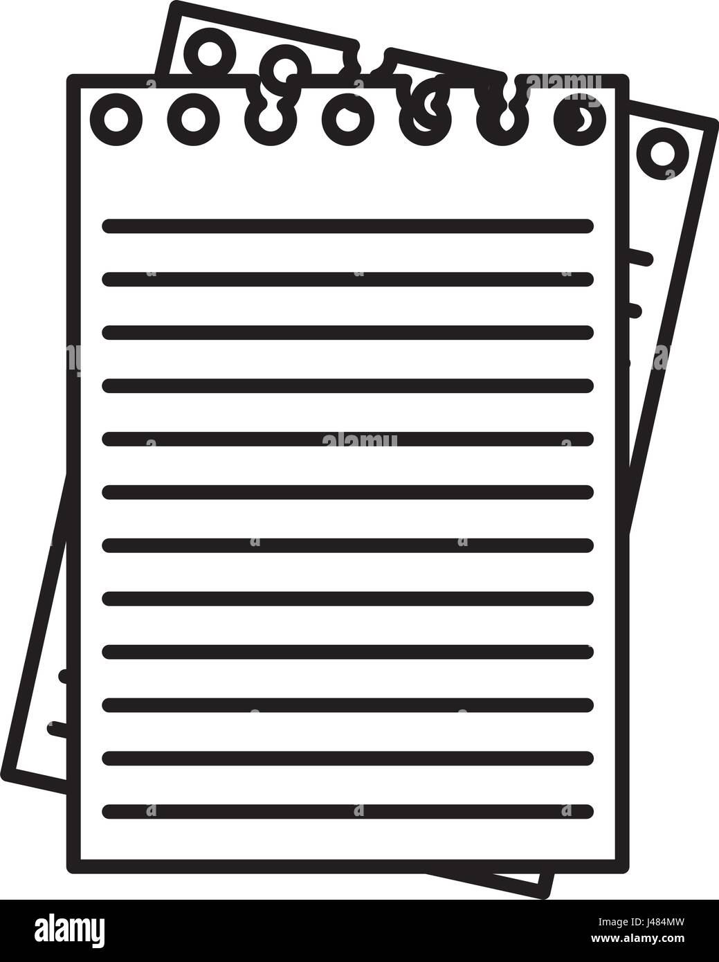 notebook school isolated icon Stock Vector Image & Art - Alamy
