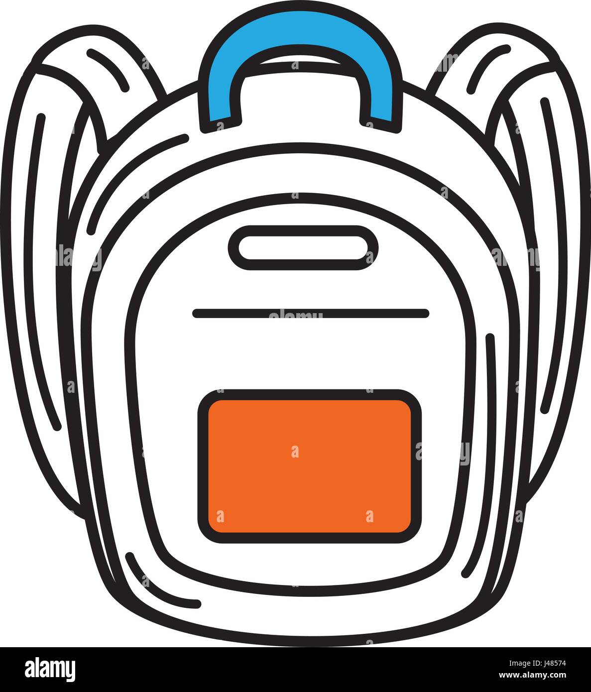 school bag isolated icon Stock Vector Image & Art - Alamy