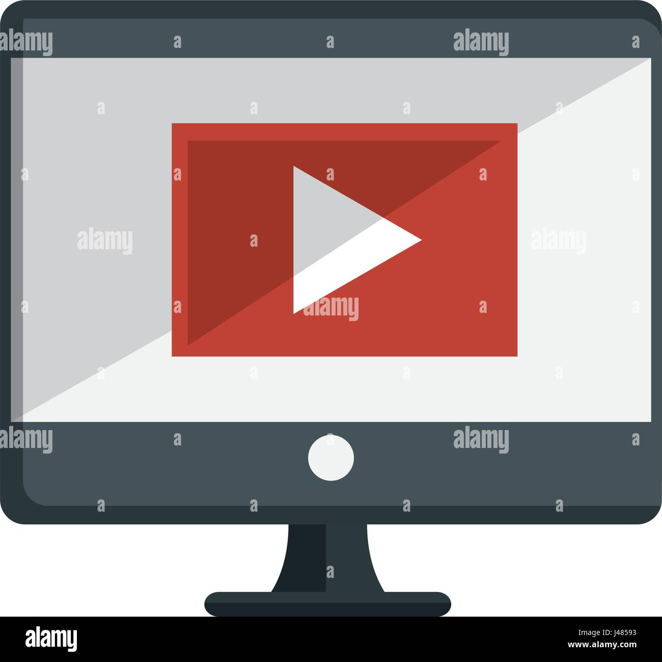 computer desktop isolated icon Stock Vector Image & Art - Alamy