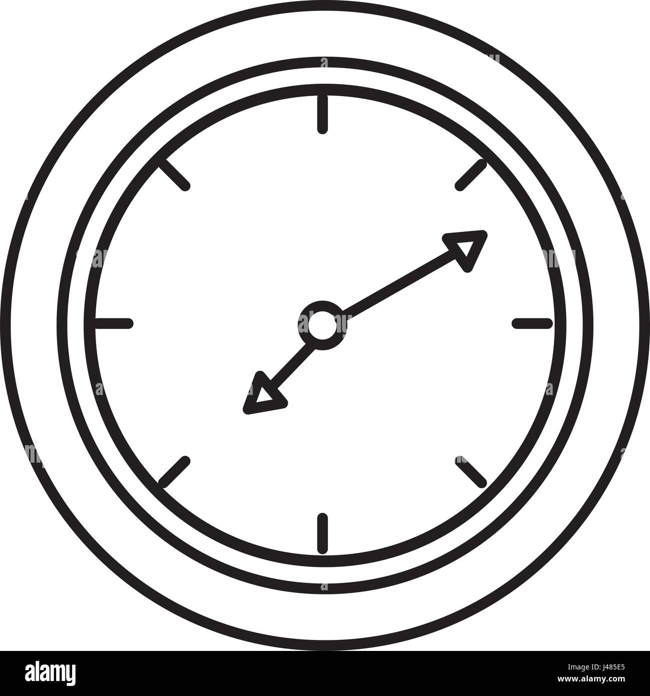 time clock isolated icon Stock Vector Image & Art - Alamy