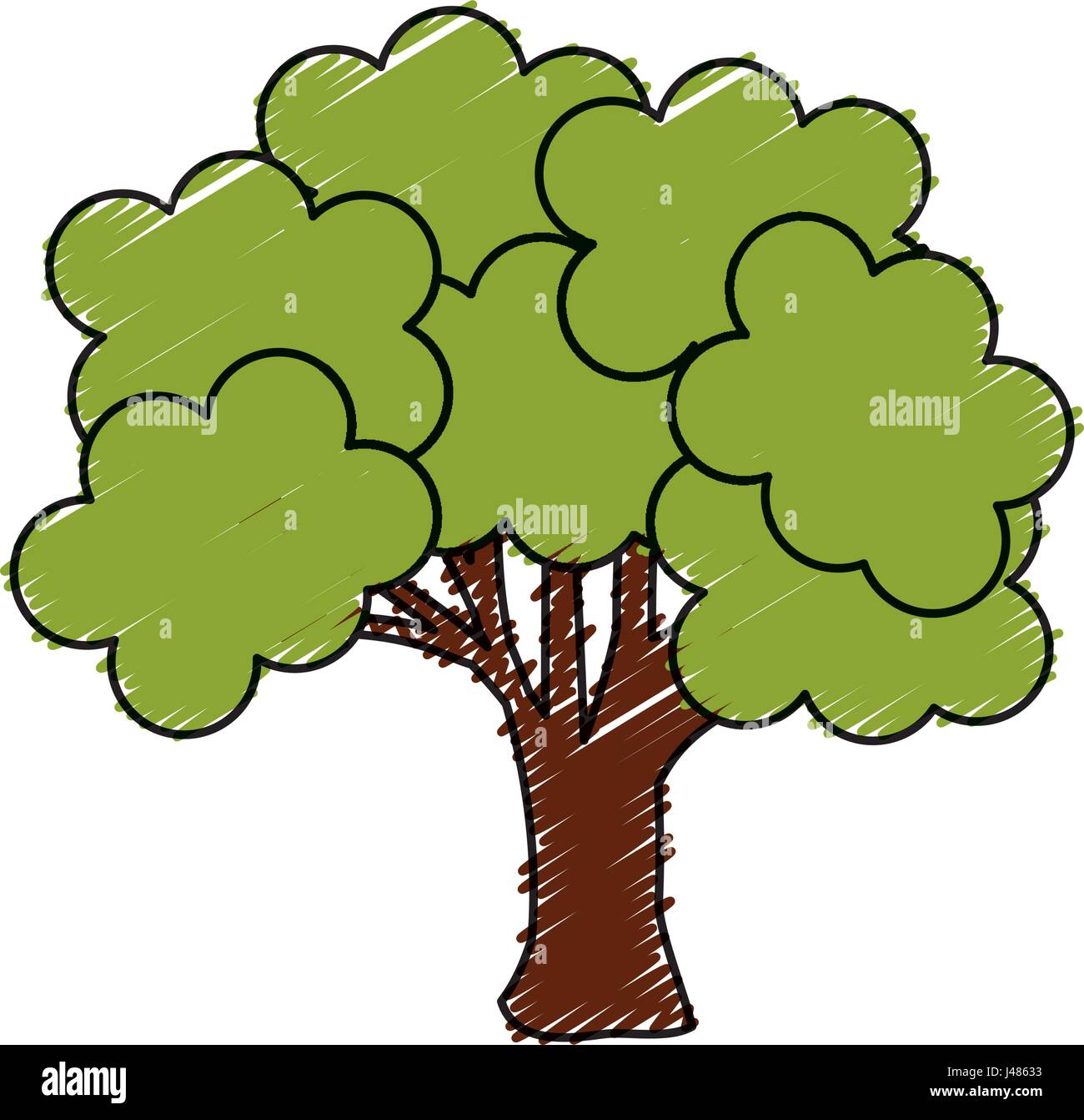 tree plant nature isolated icon Stock Vector Image & Art - Alamy