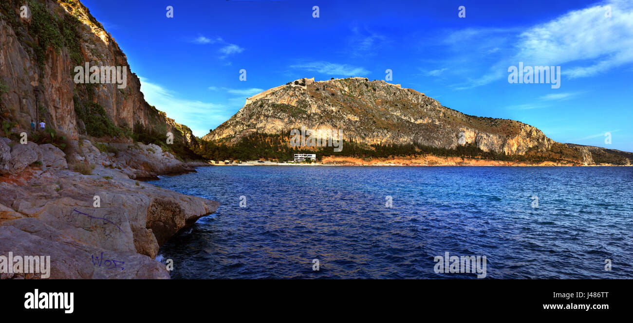 In the bay of Nafplion Stock Photo