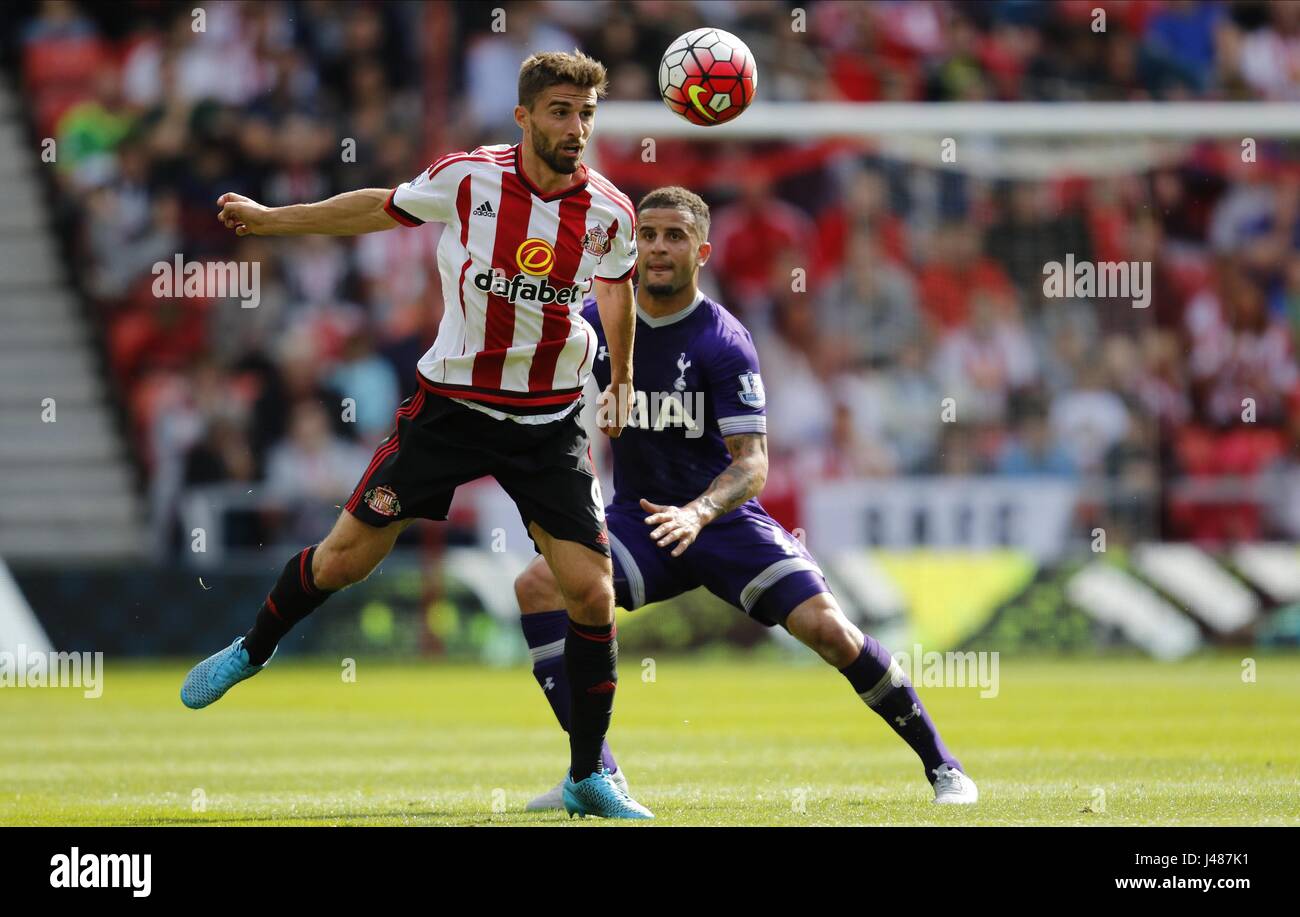 FABIO BORINI & KYLE WALKER SUNDERLAND FC V TOTTENHAM HOTS STADIUM FABIO BORINI & KYLE WALKER SUNDERLAND FC V TOTTENHAM HOTS STADIUM